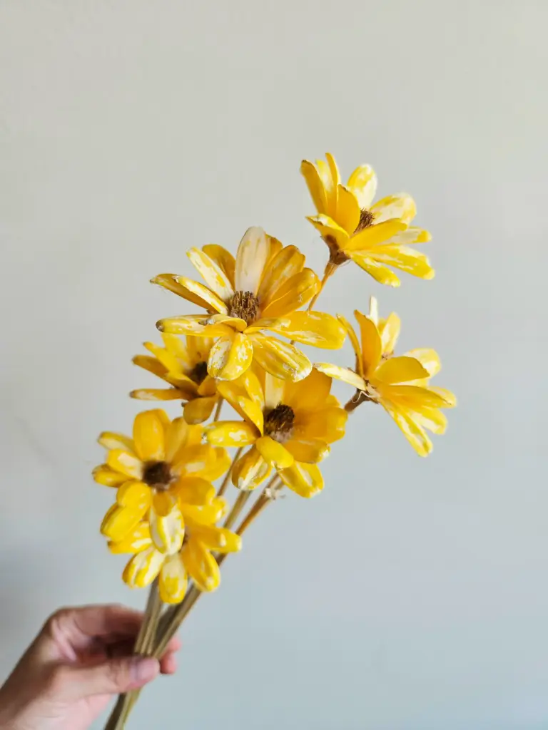 Yellow/ Sola Wood Petite Flower