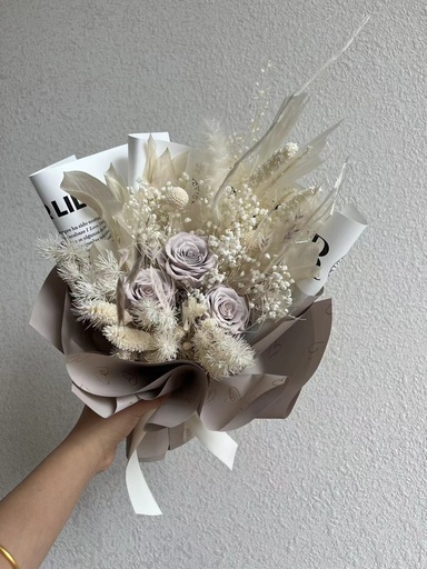 Ice Grey / Rose Bouquet