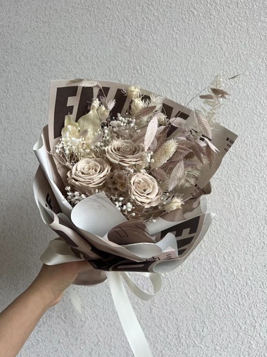 Khaki / Rose Bouquet