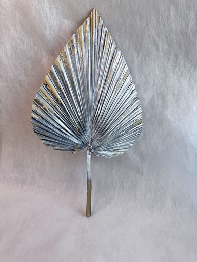 Silver/Cat tail Leaf Fan/Palm Fan 