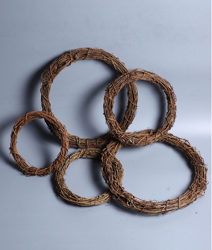 [Natural Colour] 12cm/Rattan Wreath